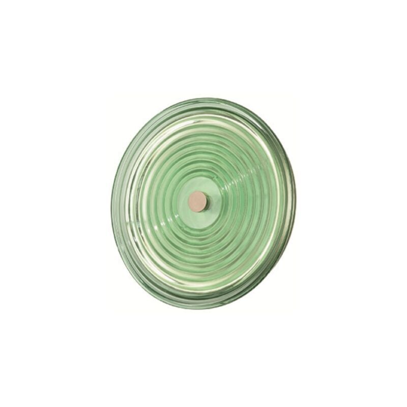 foto del prodotto applique led jokey d28 cm in metallo e vetro decorato verde