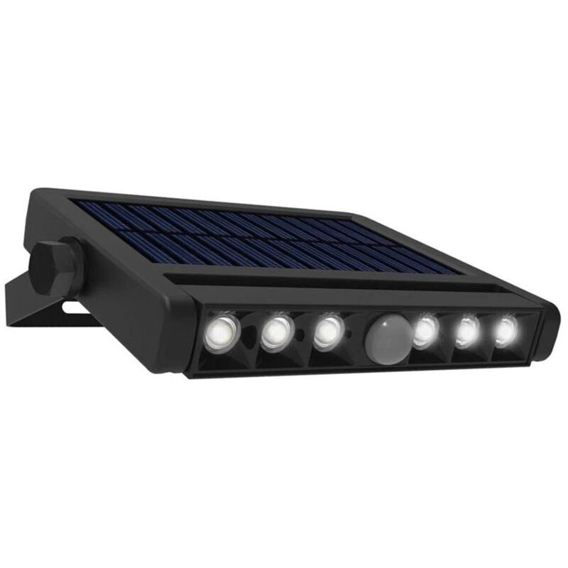 foto del prodotto applique led lampada con sensore e pannello solare 3 cct esterno