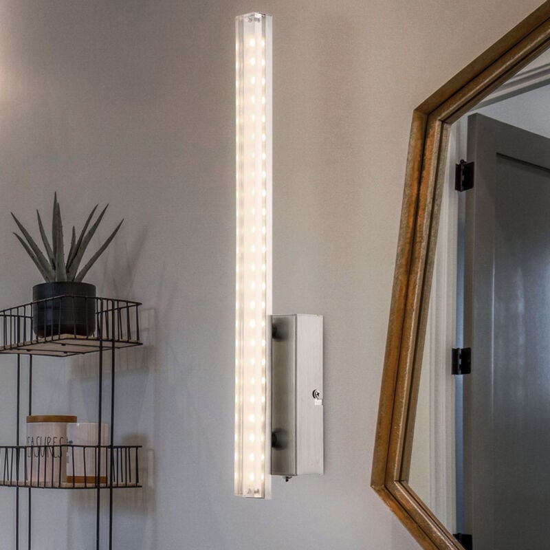 foto del prodotto applique led lampada da parete faretto da parete tubo design touch dimmer h 42 cm soggiorno camera da letto