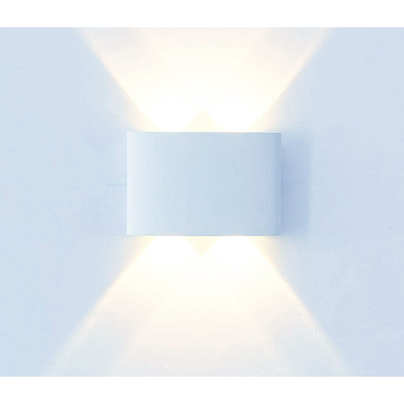 foto del prodotto applique led lampada da parete ovale 12w luce naturale esterno interno fd 10