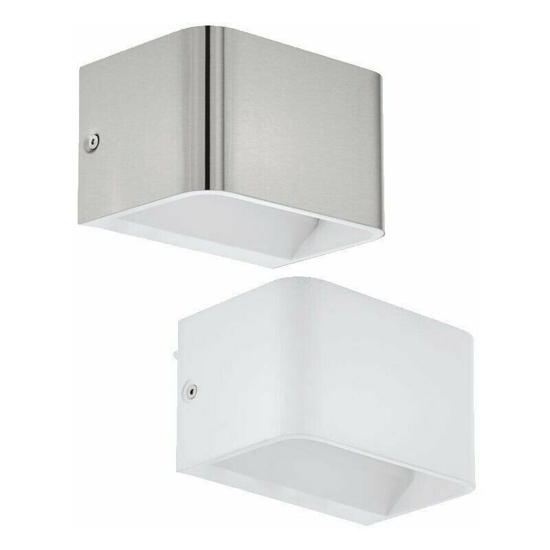 foto del prodotto applique led lampada parete illuminazione interno alluminio 130 cm sania 4 eglo color nickel opaco