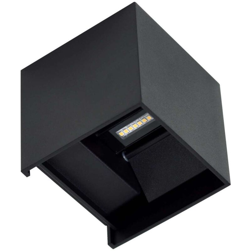 foto del prodotto applique led lek per esterno luce fredda 4000k nero beneito faure 3986