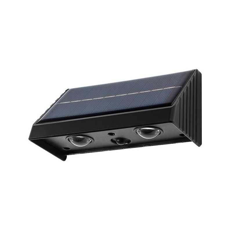 foto del prodotto applique led luce bianca 3 watt pannello solare lampada da parete esterno ip65