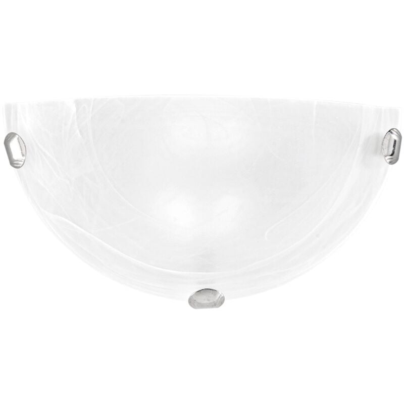 foto del prodotto applique led luna in vetro bianco 12w 4000k (luce naturale) - bianco