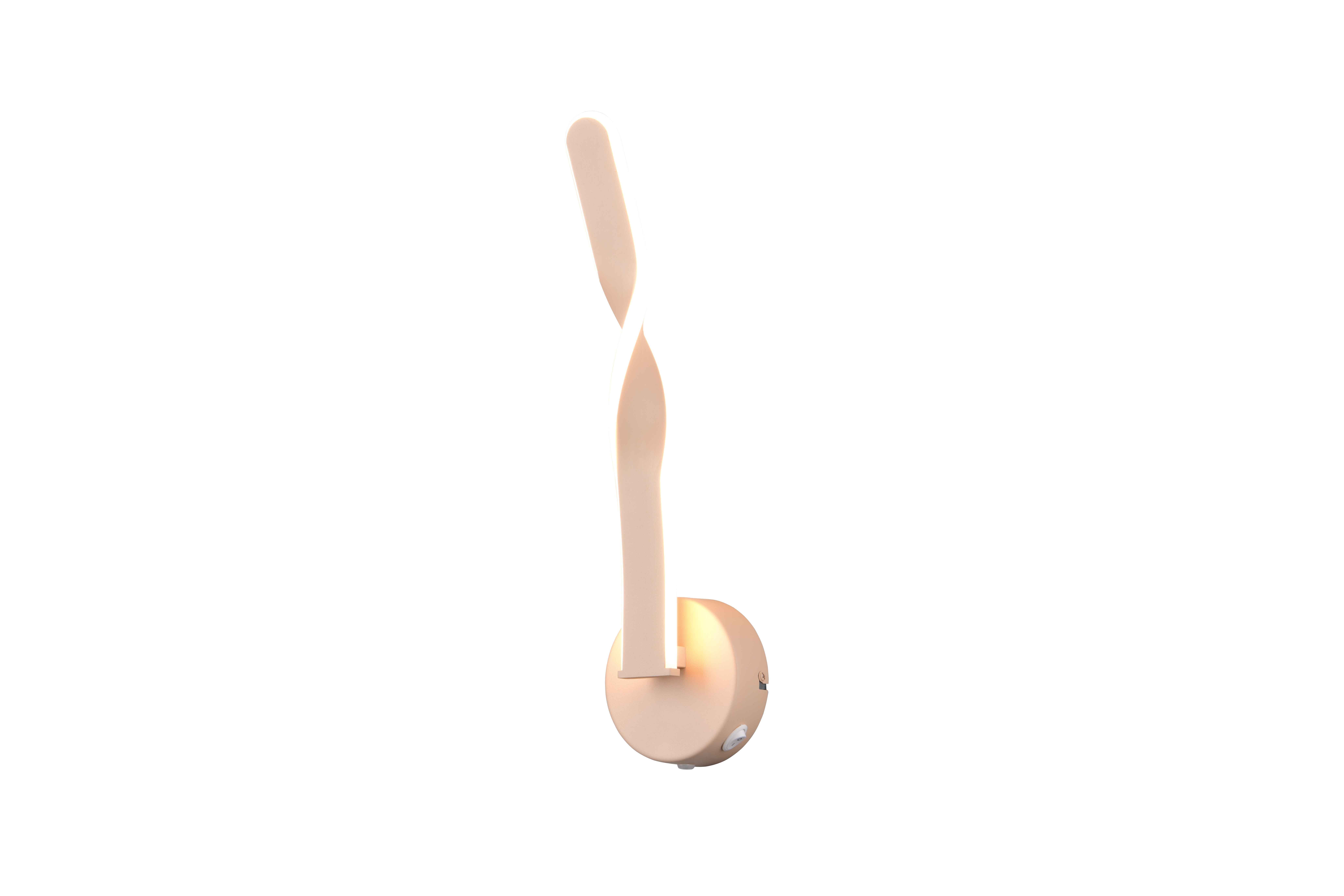 foto del prodotto applique led, metallo, sabbia, h 46 cm, ginko
