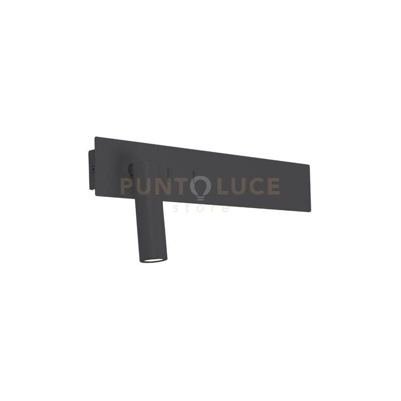 foto del prodotto applique led nero da lettura antiriflesso