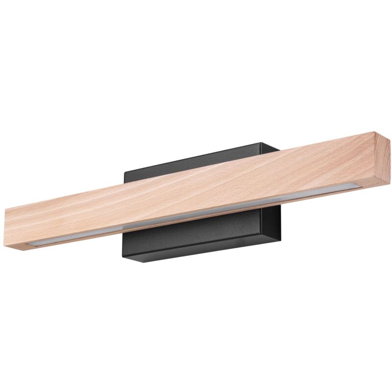 foto del prodotto applique led onli dora metallo e legno, 60x5,6x8 cm