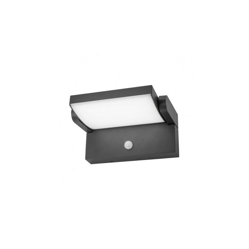 foto del prodotto applique led orientabile 12w 720 lm sensore 3000k grigio ip54