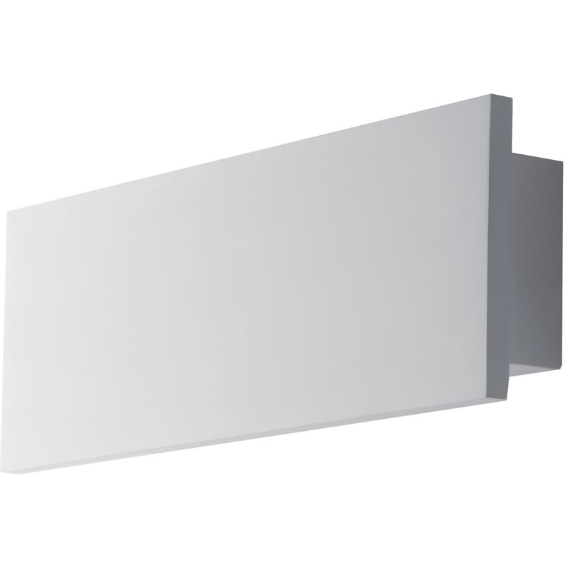 foto del prodotto applique led ortisei in gesso bianco verniciabile 8w 4000k 22 cm. 