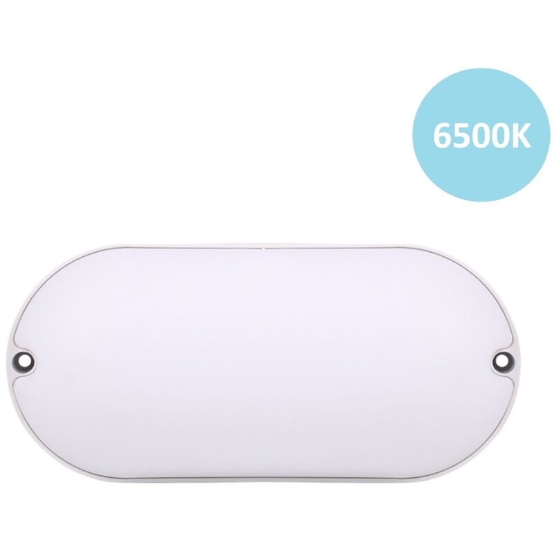 foto del prodotto applique led ovale 15w bianco per esterno giardino balcone lampada da parete impermeabile bianco freddo