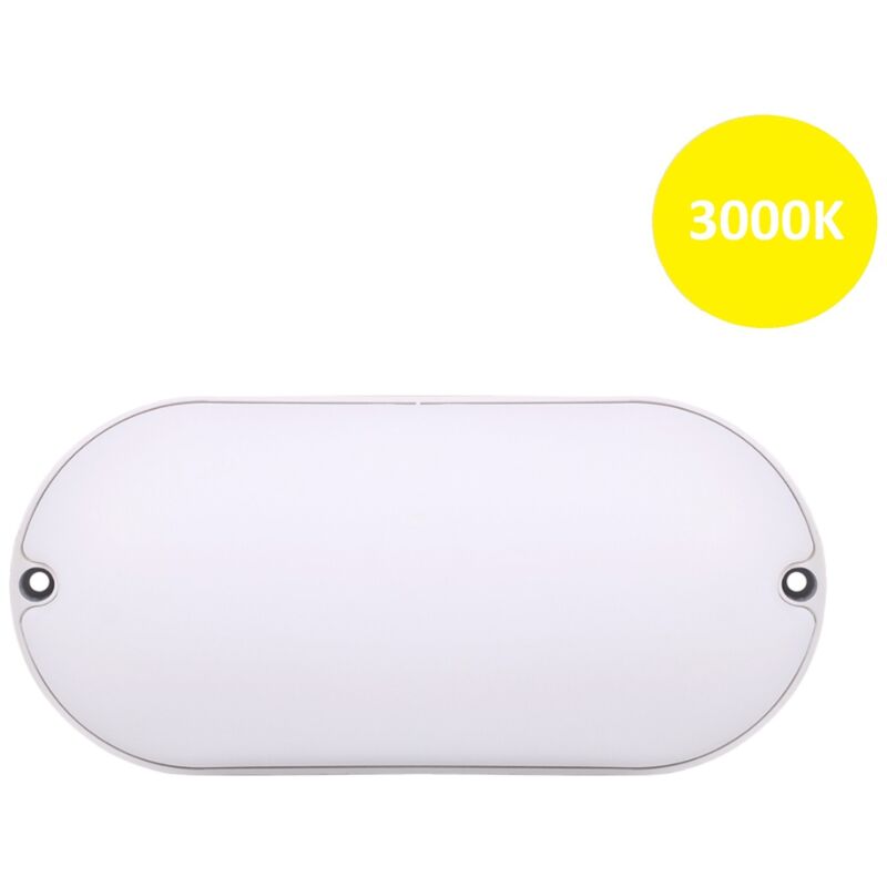 foto del prodotto applique led ovale 15w bianco per esterno giardino balcone lampada da parete impermeabile calda