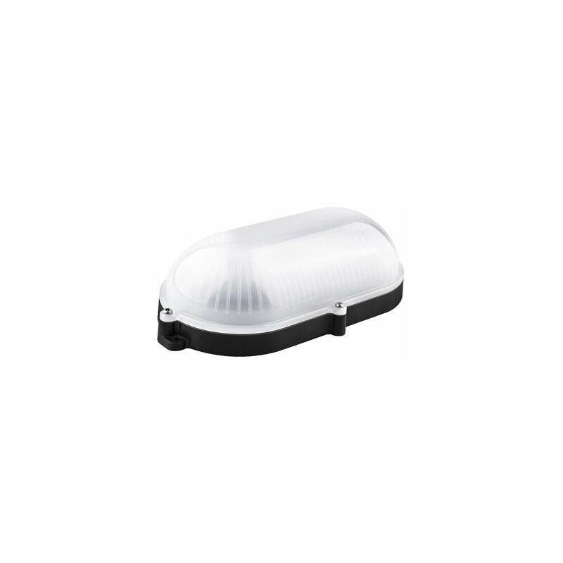foto del prodotto applique led ovale ip65 matel 9w nero neutro