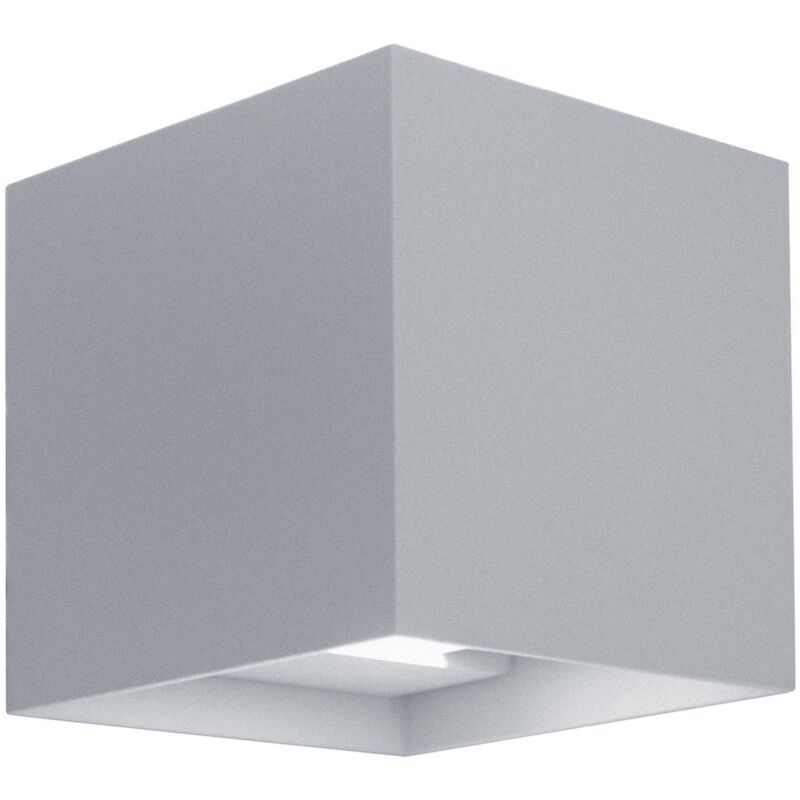 immagine 0 del prodotto applique led quadrata da parete con fascio regolabile mod. marbella colore grigio marina