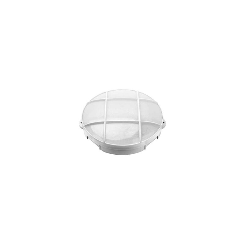 foto del prodotto applique led rotondo con griglia oxalis 15w 6500k bianco