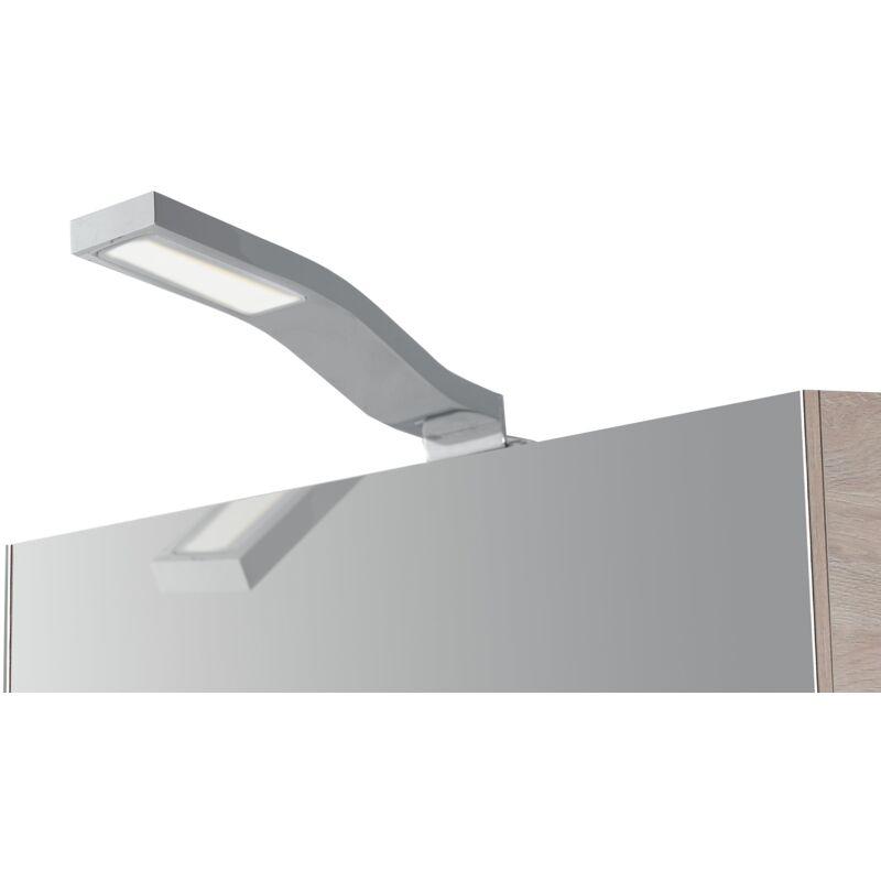 foto del prodotto applique led scarab da specchio cromo 3w 4000k luce naturale ip44 