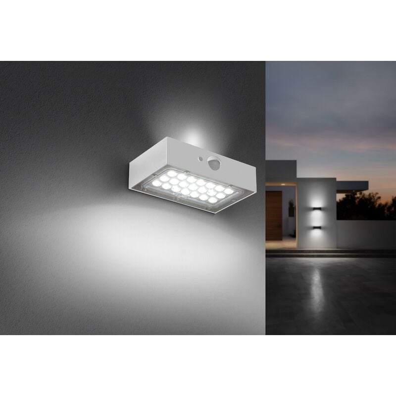foto del prodotto applique led solar domino mini bianco 3w 4000k 350lm dombi 031240 century