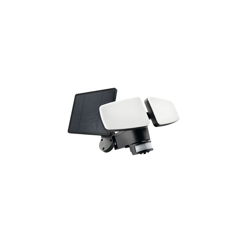 foto del prodotto applique led solare doppia orientabile 12w 3cct 1200lm ip54 25,2x9,2cm colore bianco e nero