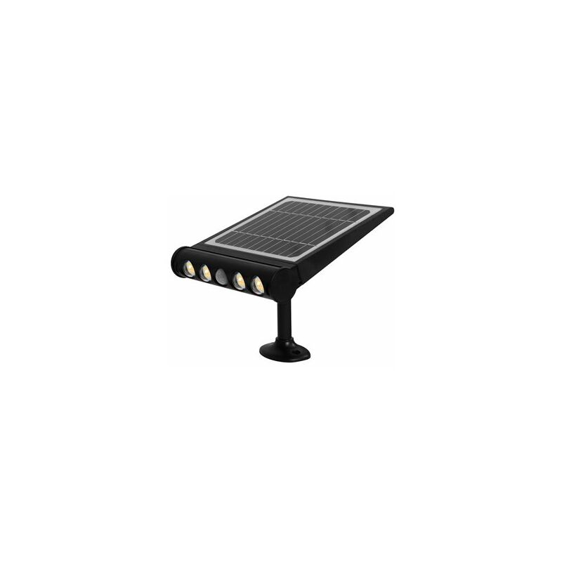 foto del prodotto applique led solare tombua con movimento e sensore crepuscolare 8w 6000k nero