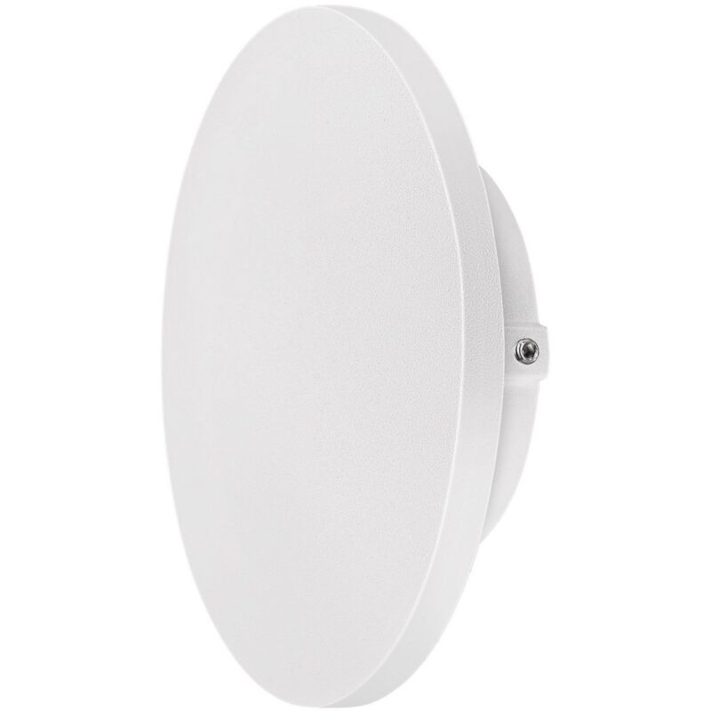 foto del prodotto applique led tonda da parete mod. luna colore bianco