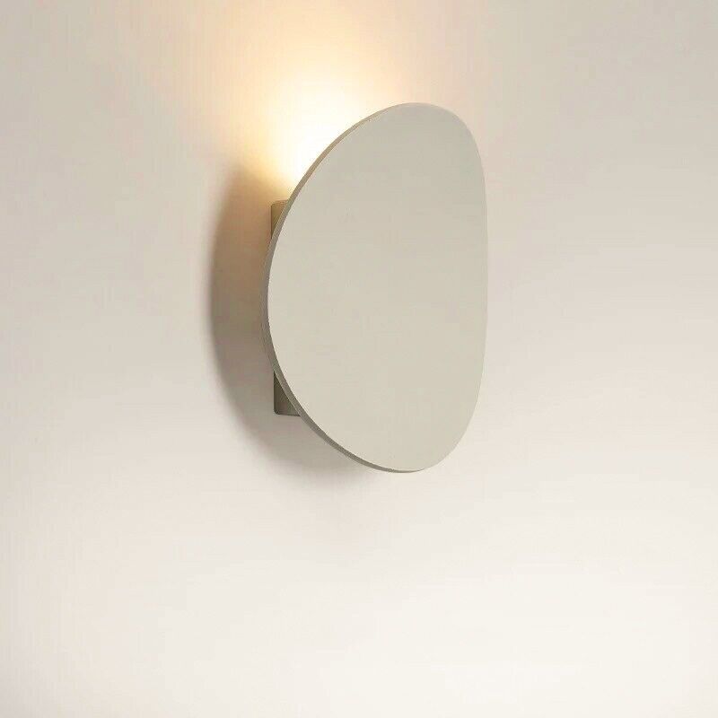 foto del prodotto applique led tondo bianco da parete esterno interno impermeabile lampada luce fredda naturale calda calda