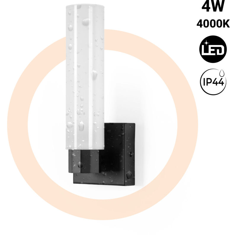 foto del prodotto applique led tubolare per bagno 4w 320lm ip44