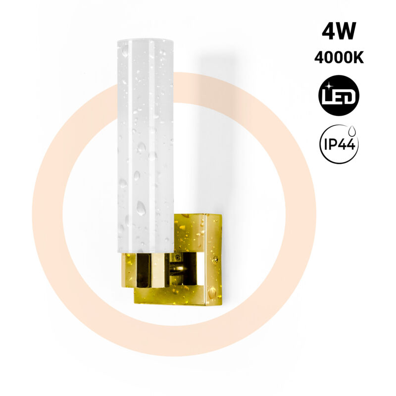 foto del prodotto applique led tubolare per bagno 4w 320lm ip44