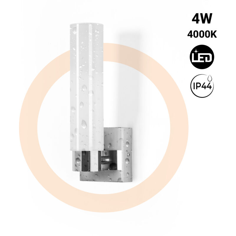 foto del prodotto applique led tubolare per bagno 4w 320lm ip44
