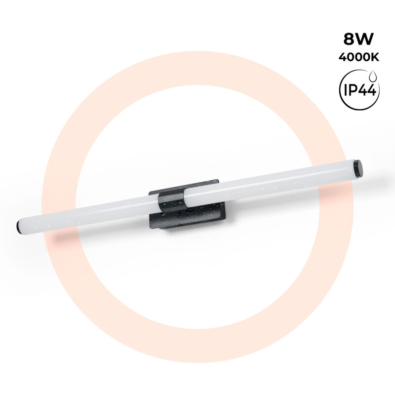 foto del prodotto applique led tubolare per bagno 8w ip44 60cm