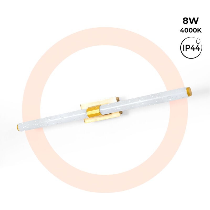 foto del prodotto applique led tubolare per bagno 8w ip44 60cm