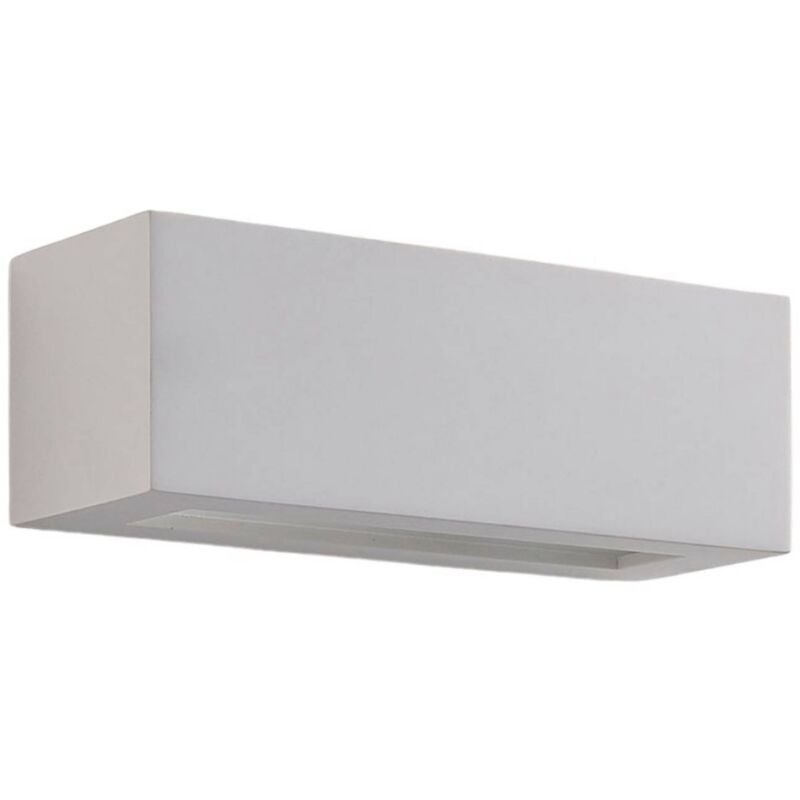 foto del prodotto applique lindby tjada, 22 cm, bianco, gesso, g9, verniciabile