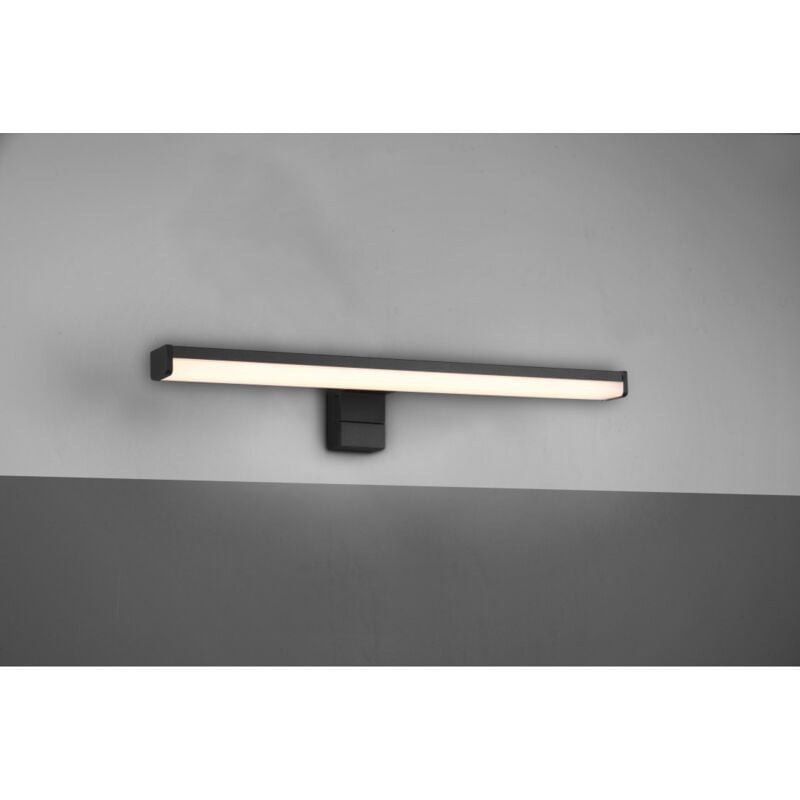 foto del prodotto applique lineare da specchio lino led nero ip44 trio lighting