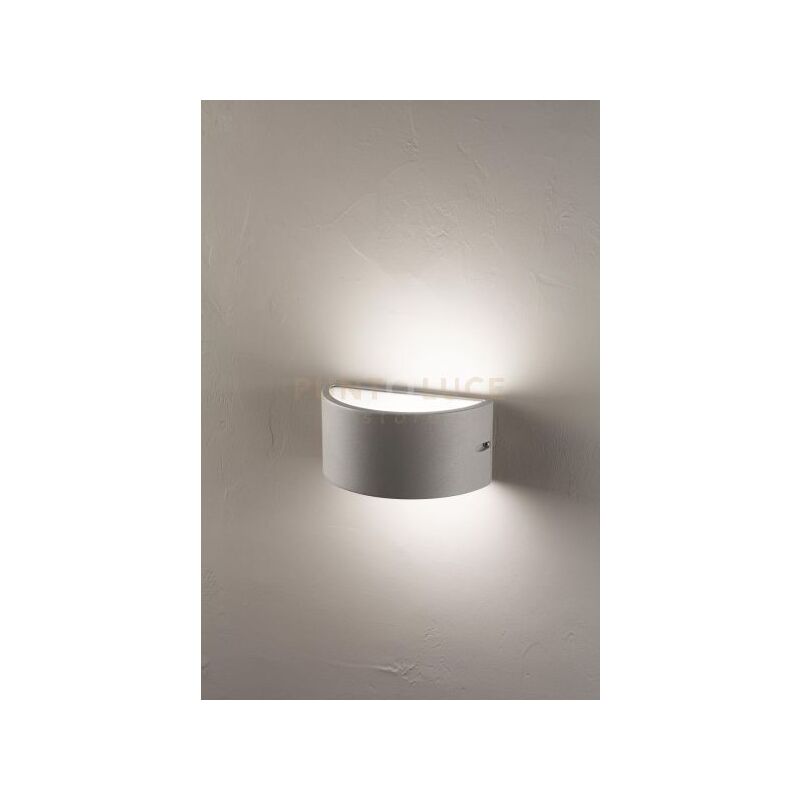 foto del prodotto applique linus silver 1 luce attacco e27 l.25cm biemissione ip44