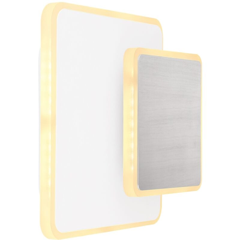foto del prodotto applique metallo bianco, led