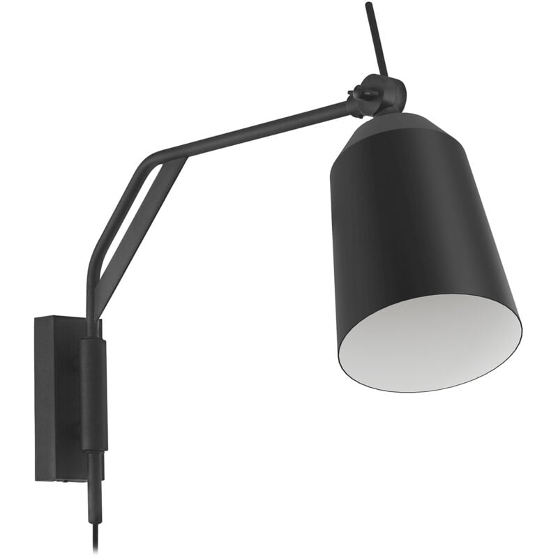 foto del prodotto applique minimal loreto acciaio nero 1 luce e27
