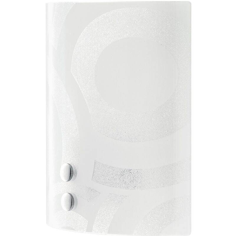 foto del prodotto applique miro in vetro bianco 