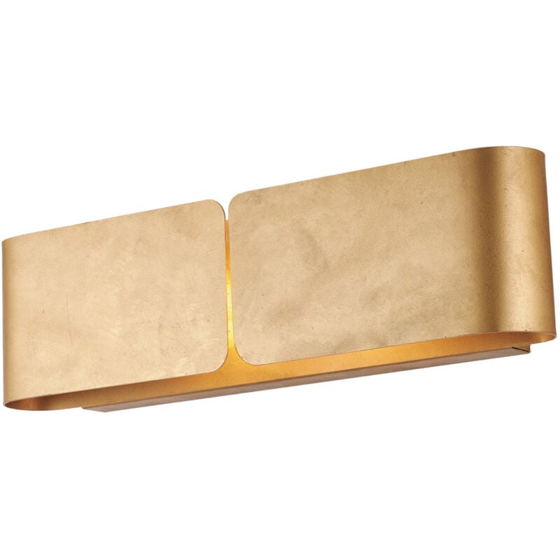 foto del prodotto applique moderna 2 luci hug in ferro laccato oro