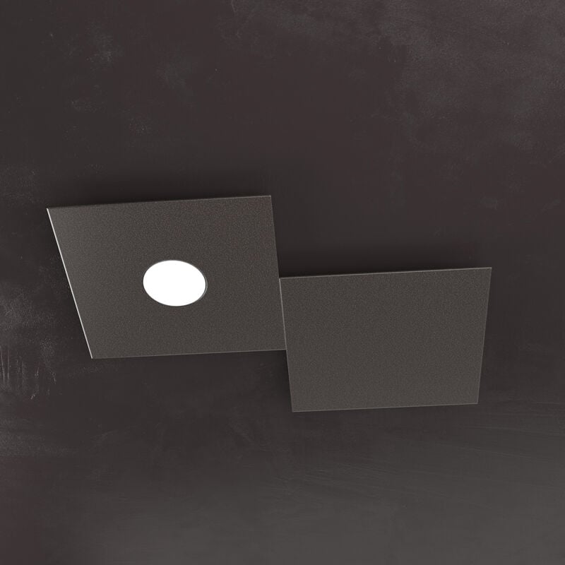 foto del prodotto applique moderna 2 moduli eccentric metallo marrone 1 luce gx53