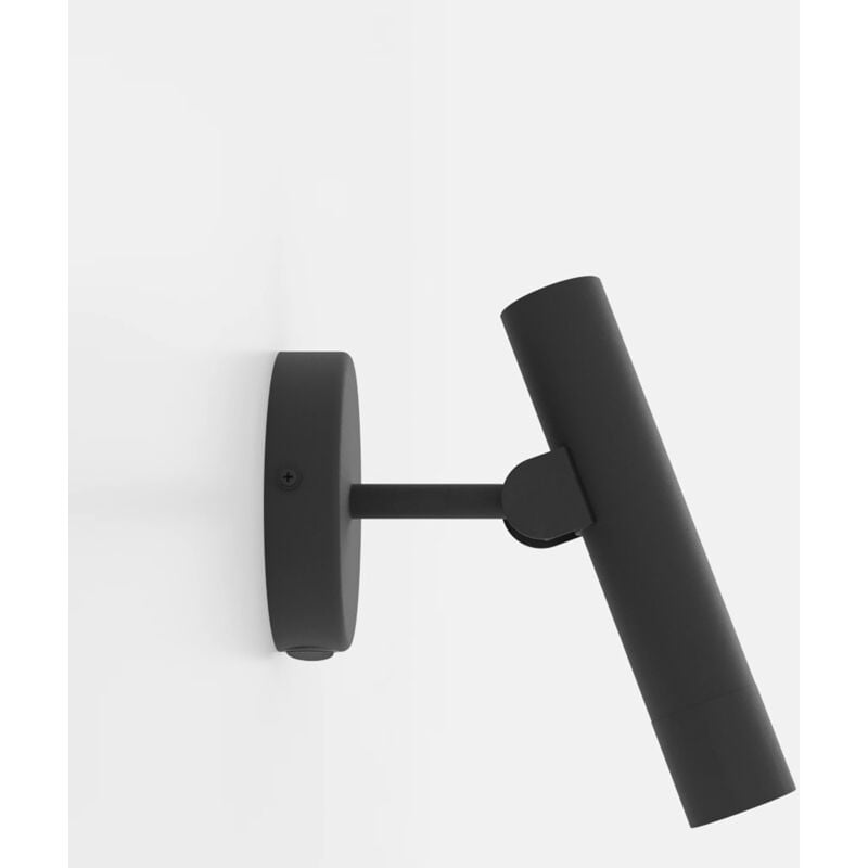 foto del prodotto applique moderna almudaina acciaio nero 1 luce led integrato 5w