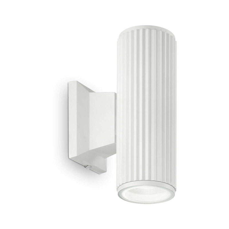 foto del prodotto applique moderna base alluminio bianco 2 luci 5w 4000k luce naturale