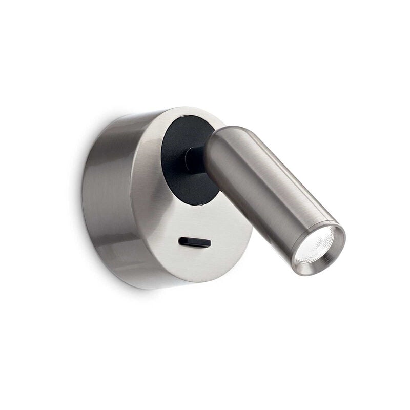 foto del prodotto applique moderna bean round metallo cromo led 3w 3000k luce calda