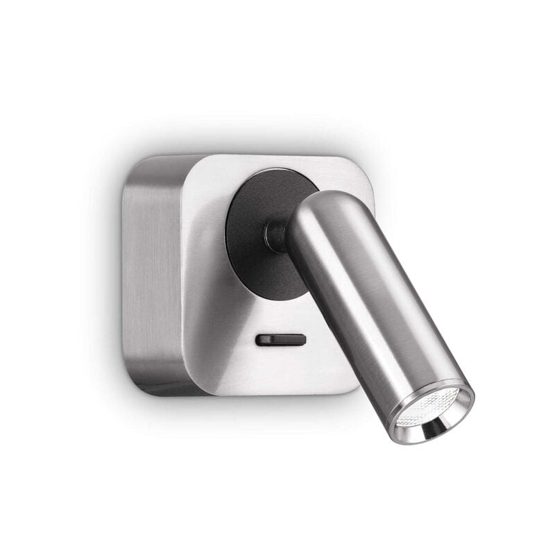 foto del prodotto applique moderna bean square metallo cromo led 3w 3000k luce calda