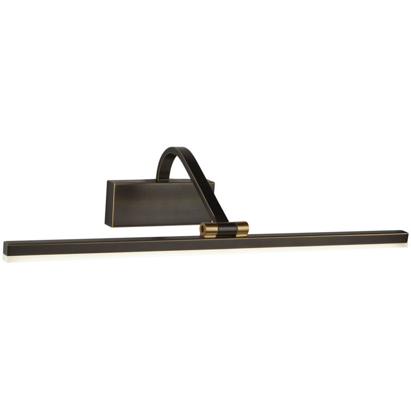 foto del prodotto applique moderna bilbao acciaio nero policarbonato oro led 14w 3000k