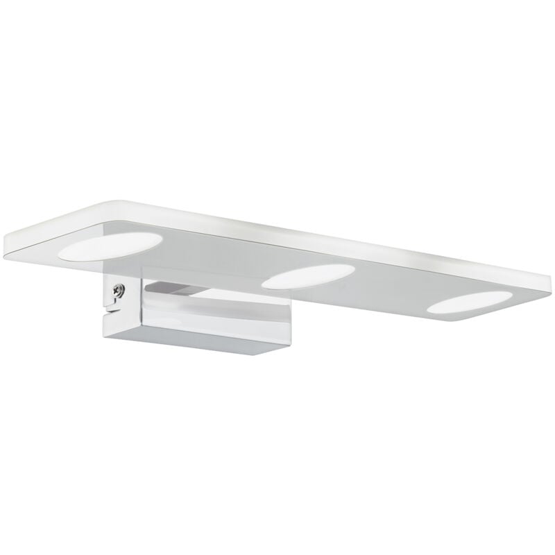 foto del prodotto applique moderna cabus acciaio cromo 3 luci led integrato 4,5w