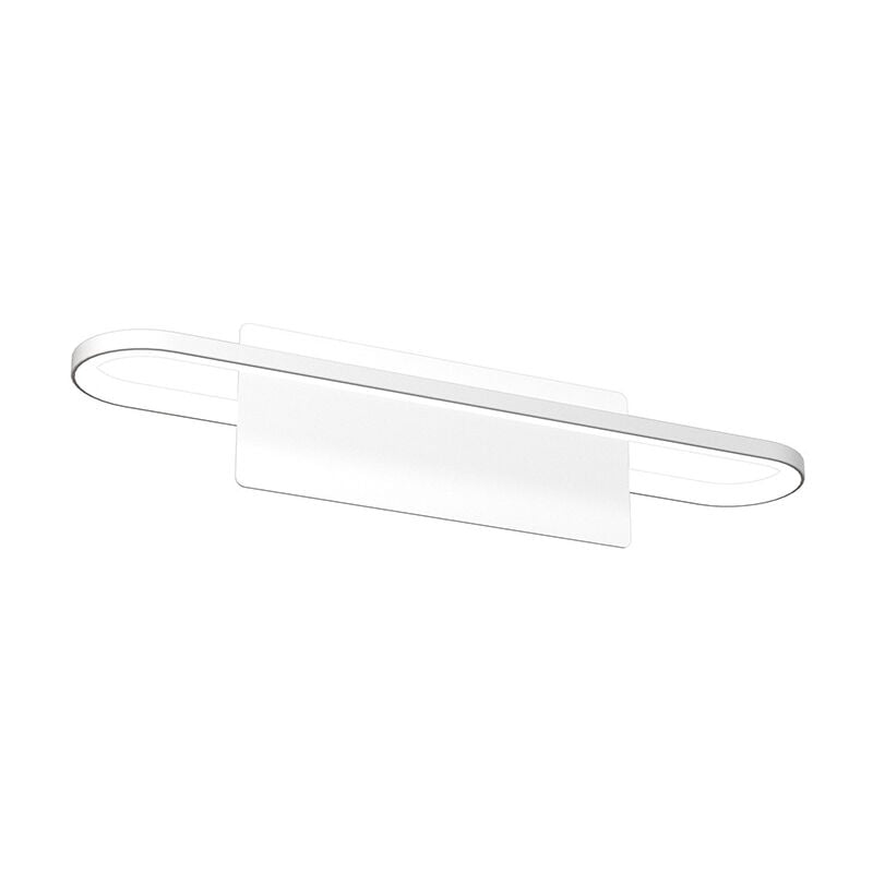 foto del prodotto applique moderna circuit metallo bianco diffusore bianco led 11,2w naturale 40cm