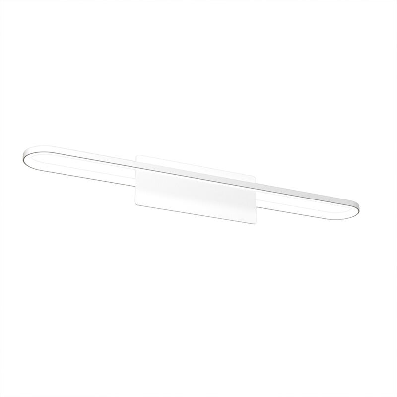 foto del prodotto applique moderna circuit metallo bianco diffusore bianco led 17,6w naturale 60cm