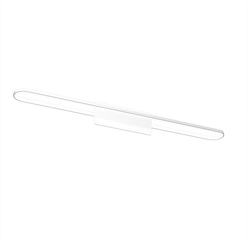 foto del prodotto applique moderna circuit metallo bianco diffusore bianco led 24w calda 80cm