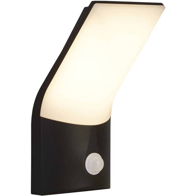 foto del prodotto applique moderna copenaghen alluminio bianco policarbonato nero led 10w 3000k