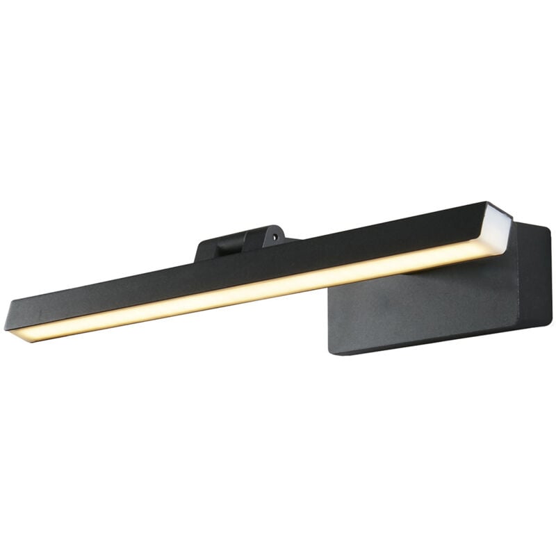 foto del prodotto applique moderna corf acciaio nero alluminio led 7,86w 3000k