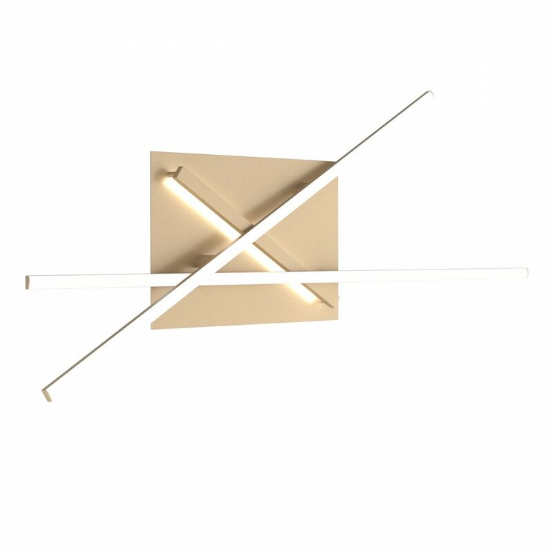 foto del prodotto applique moderna dna alluminio oro led 50w