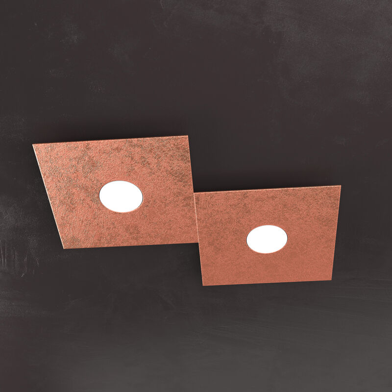 foto del prodotto applique moderna eccentric metallo foglia rame 2 luci gx53